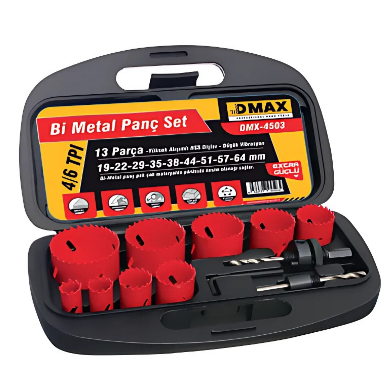 DMAX Bİ METAL PANÇ TAKIMI 9 PARÇA